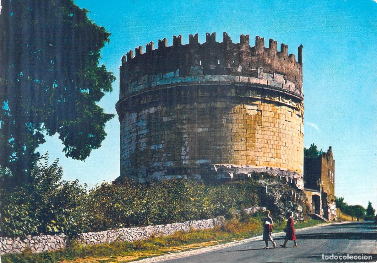 Cartes Postales: Postal Roma: Imponente Tomba di Cecilia Metella, V&iacute;a Apia, Italia