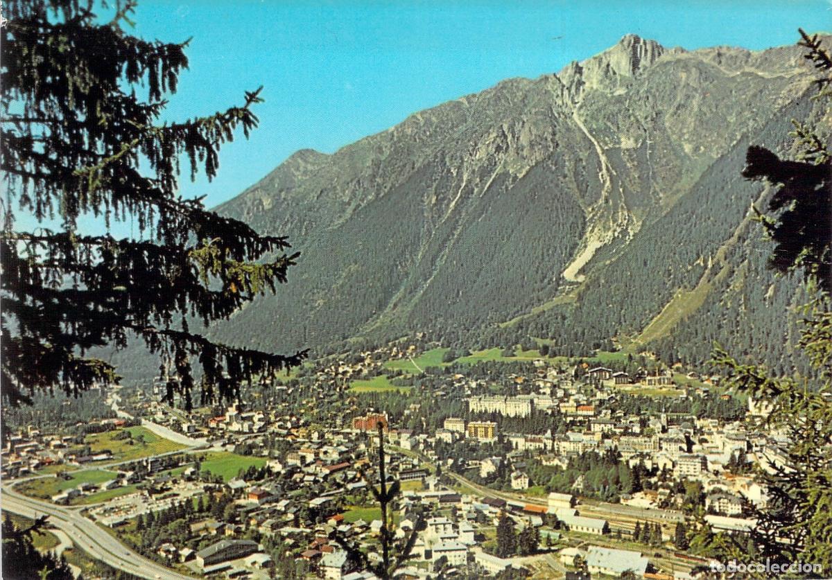 Cartes Postales: Postal Panor&aacute;mica de Chamonix, Valle del Mont-Blanc y Macizo del Br&eacute;vent, Alpes
