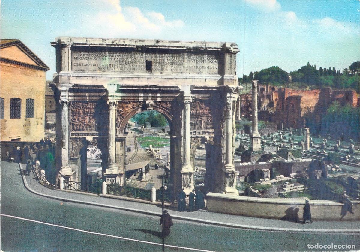 Cartes Postales: Postal Roma Italia Arco de Septimio Severo Foro Romano Arquitectura Imperial