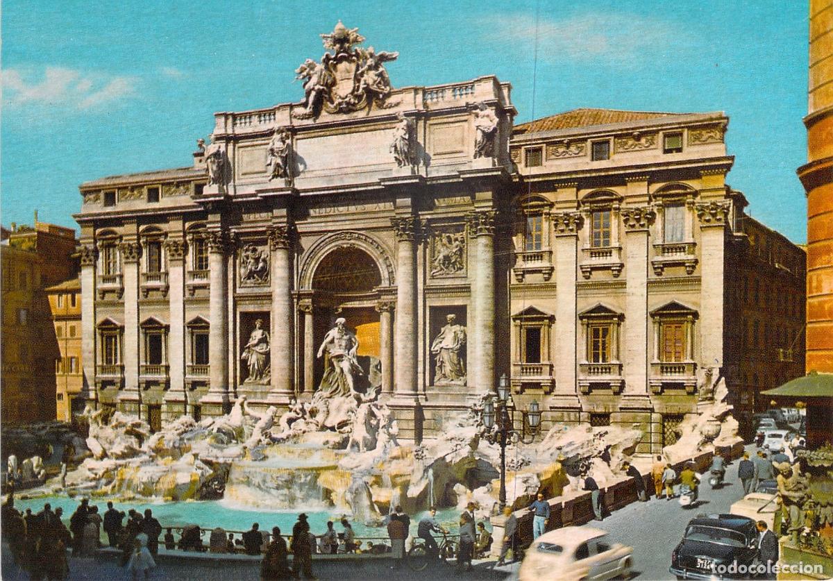 Postcards: Postal Roma Italia - Vista Exterior de la Famosa Fontana di Trevi