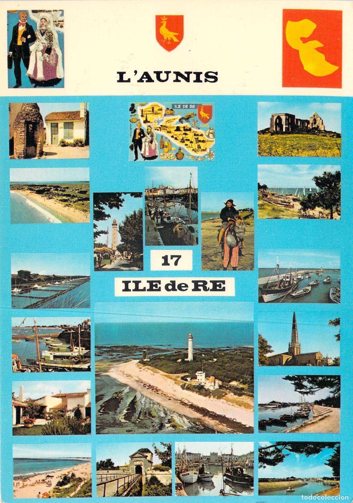 Cartoline: Postal &Icirc;le de R&eacute;, L'Aunis, Charente-Maritime, Multi-Vistas de la Isla