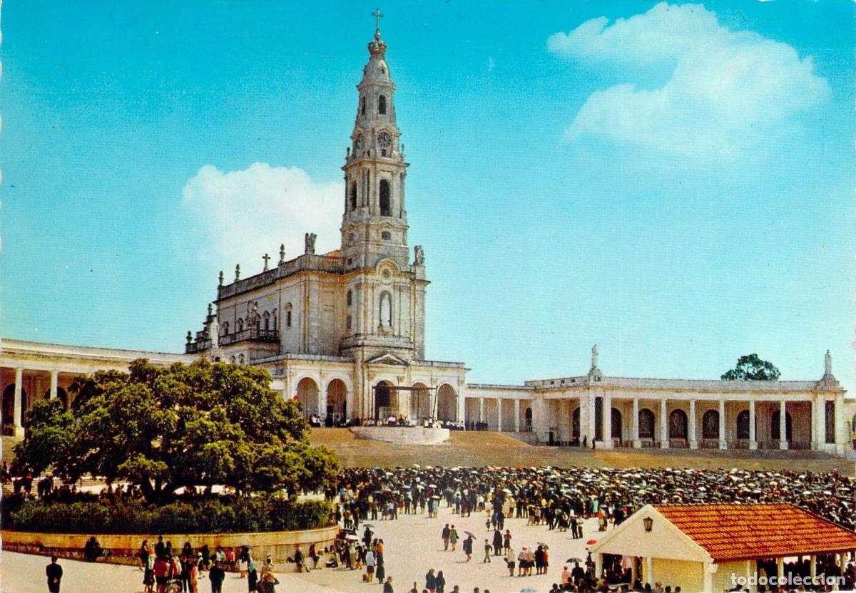 Postkarten: Postal Santuario de F&aacute;tima Portugal, Bas&iacute;lica Nuestra Se&ntilde;ora del Rosario, Turismo