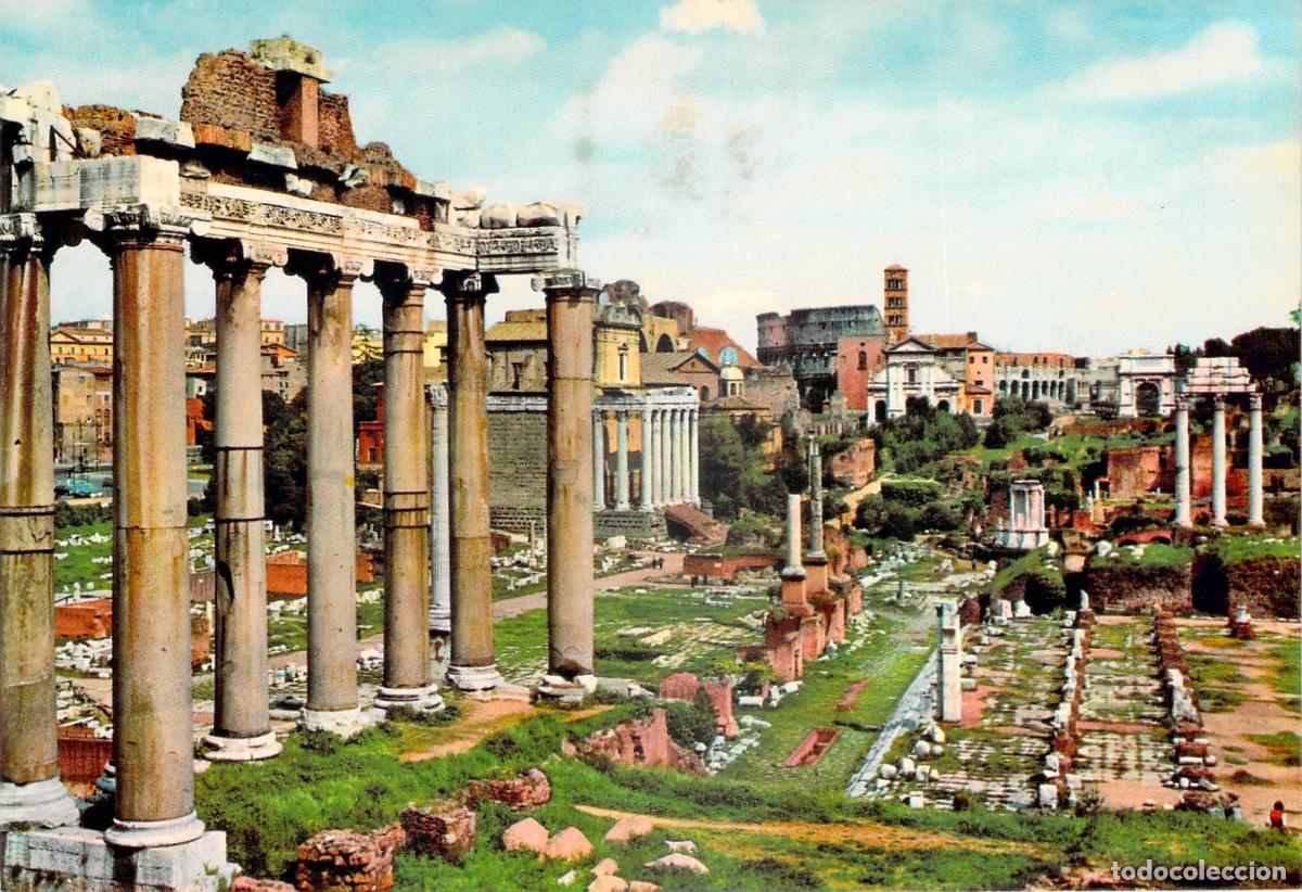 Cartes Postales: Postal Roma Foro Romano, Ruinas del Imperio Romano, Italia