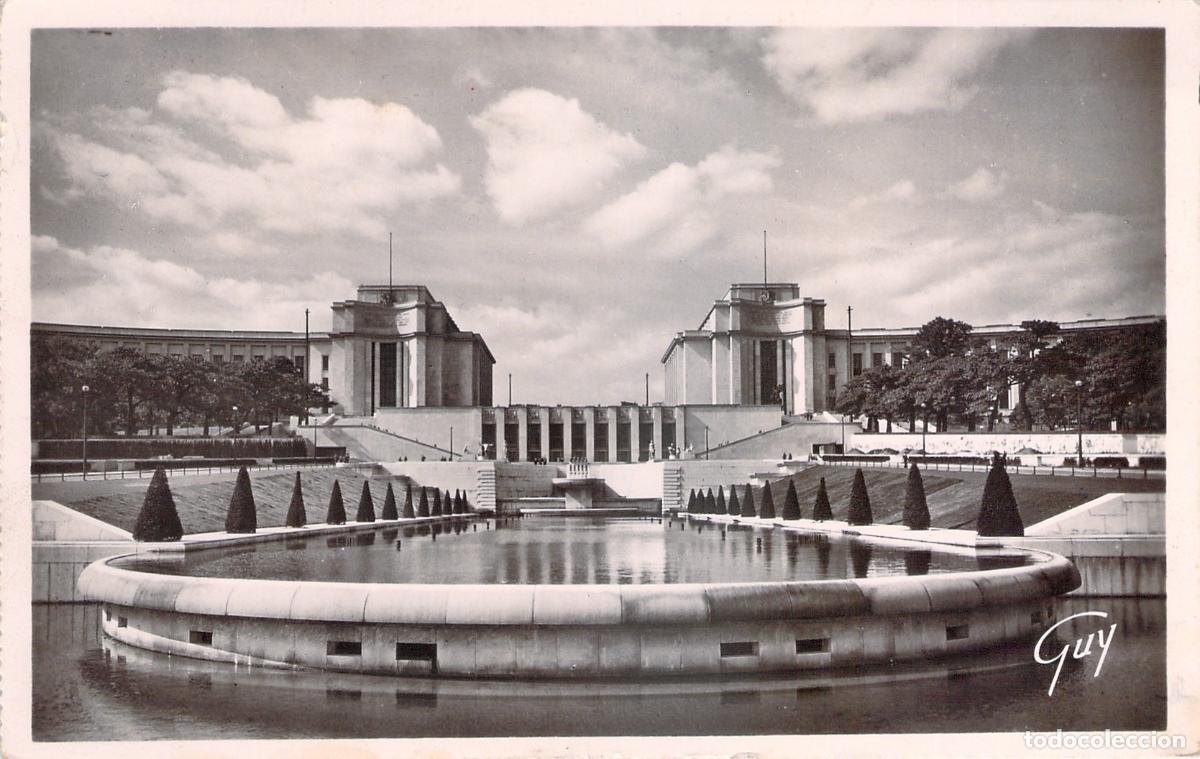 Cartes Postales: Postal Palacio de Chaillot y Fuentes de Trocadero, Arquitectura de Par&iacute;s