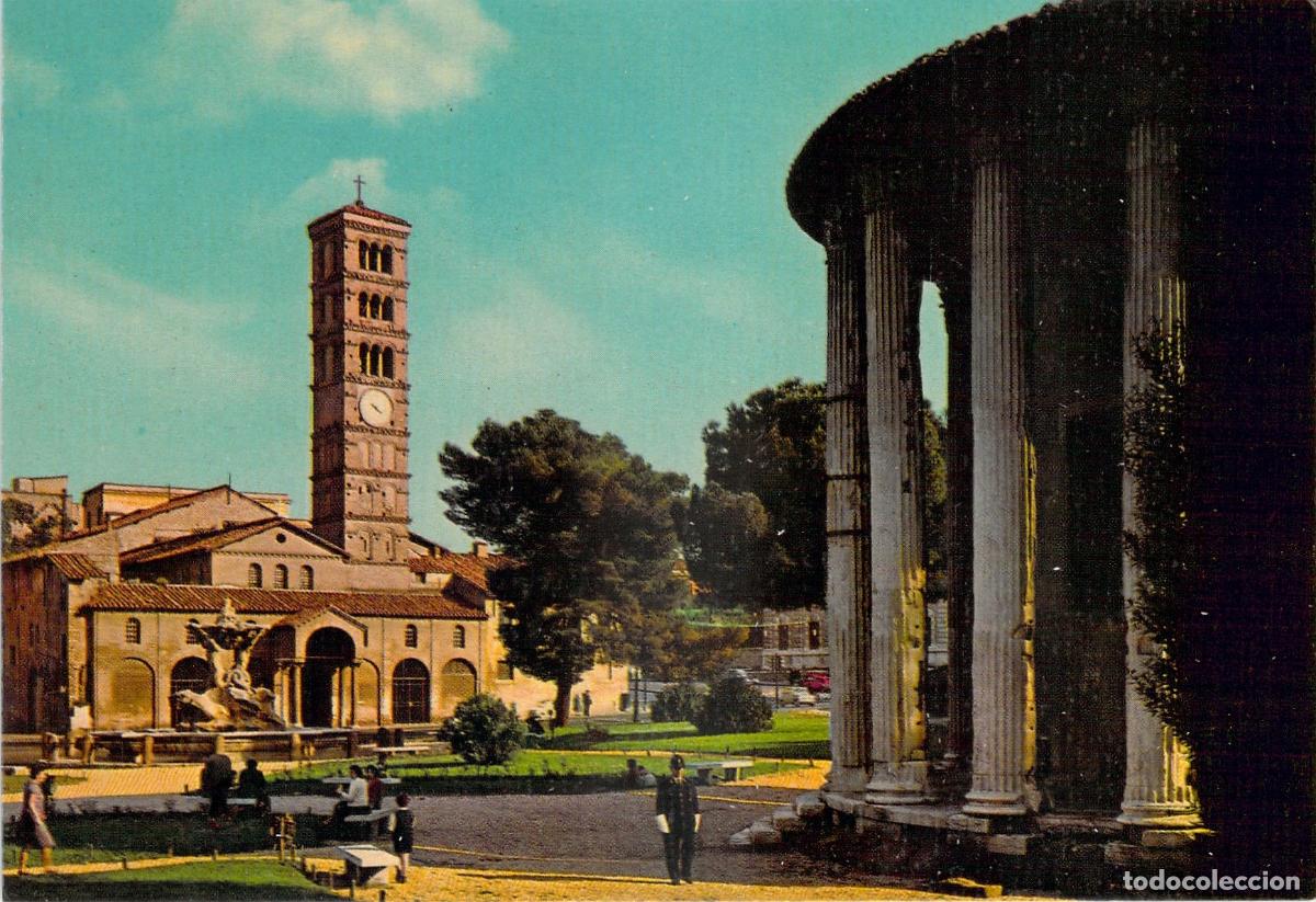 Postkarten: Postal Roma Templo de Vesta y S. Mar&iacute;a in Cosmedin Ruinas Romanas