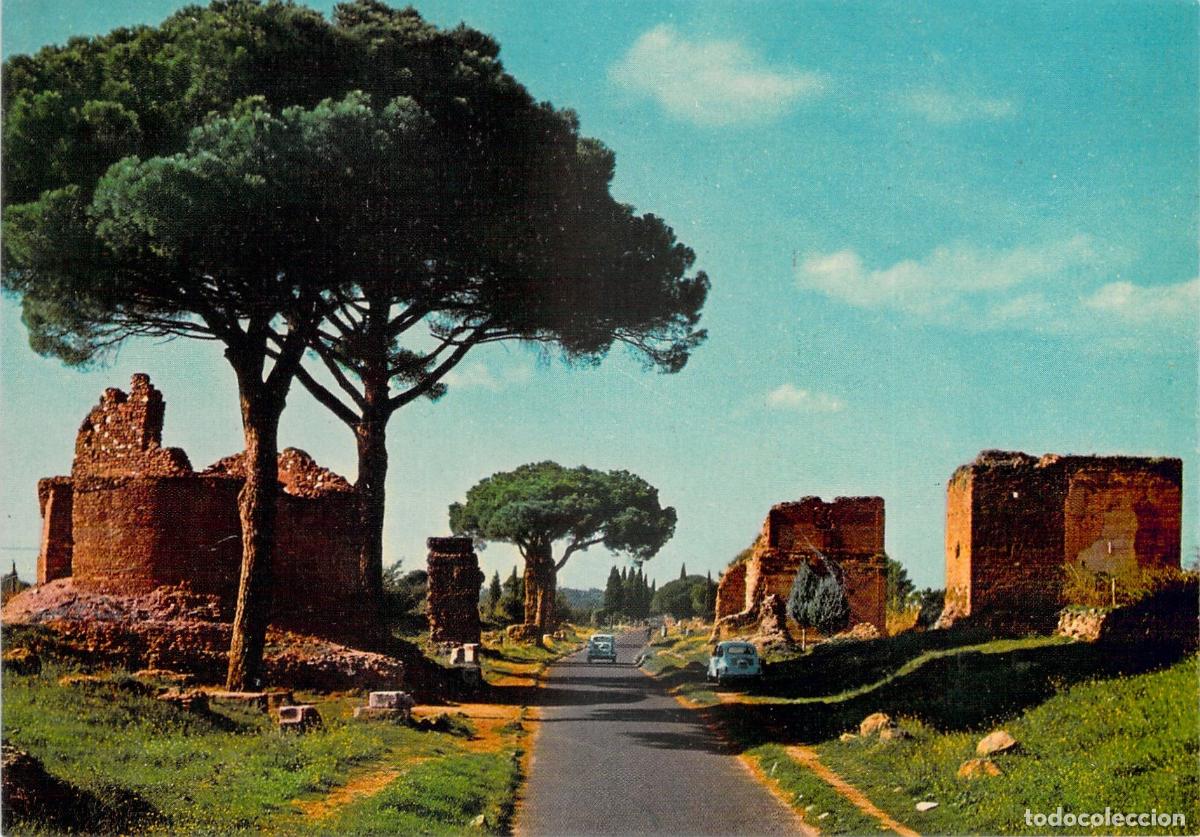 Postkarten: Postal Via Appia Antica Roma Italia Ruinas Arqueol&oacute;gicas Monumentos