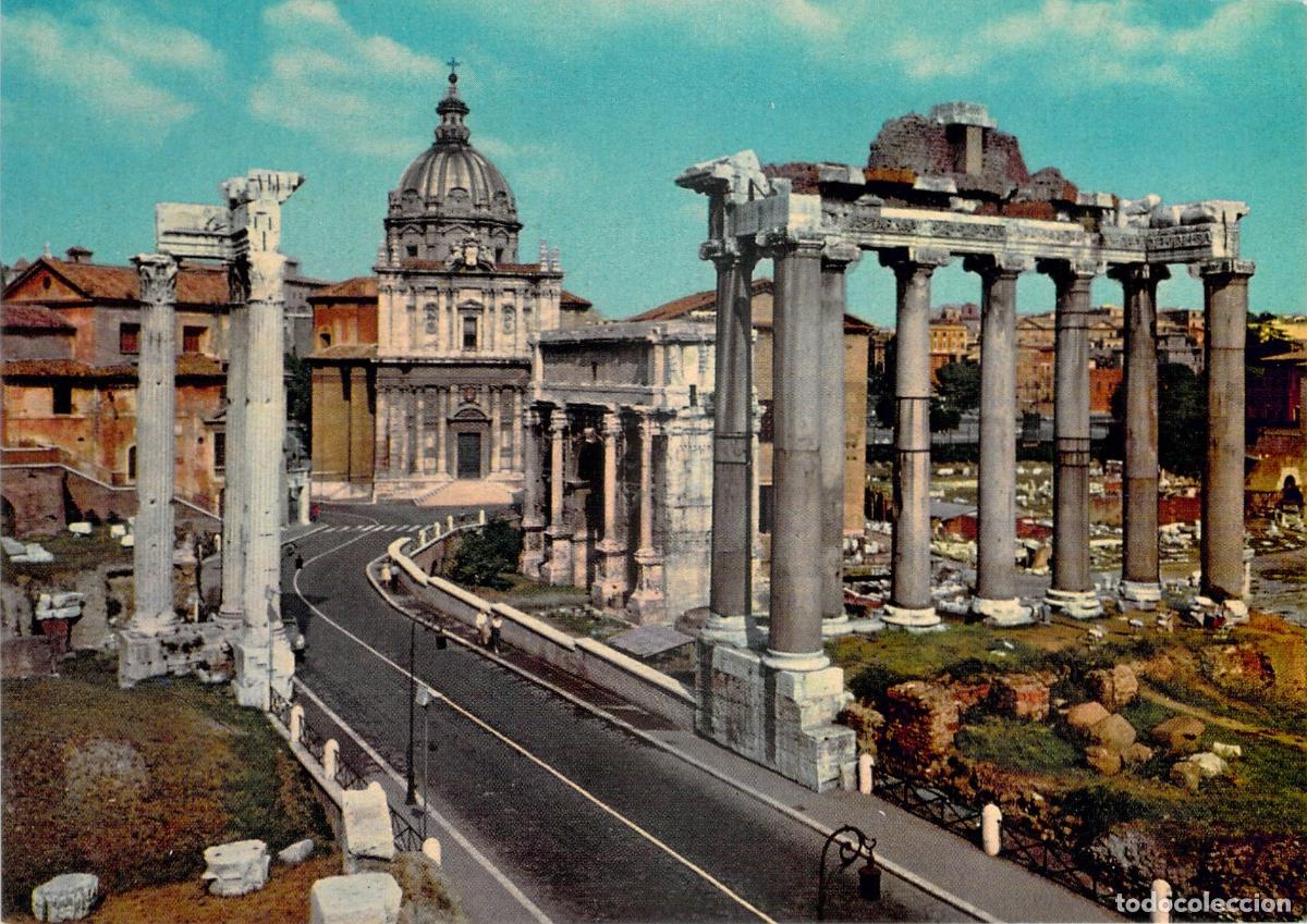 Cartes Postales: Postal Foro Romano Roma Italia Ruinas Antiguas Via dei Fori Imperiali