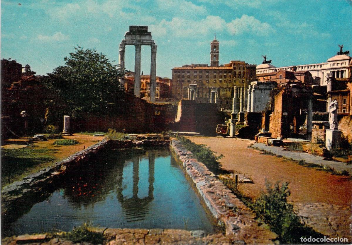 Cartes Postales: Postal Foro Romano, Roma, Italia. Ruinas Antiguas, Fotocolor.