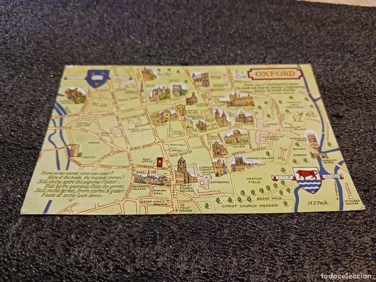 Postales: postal plano de oxford, circulada