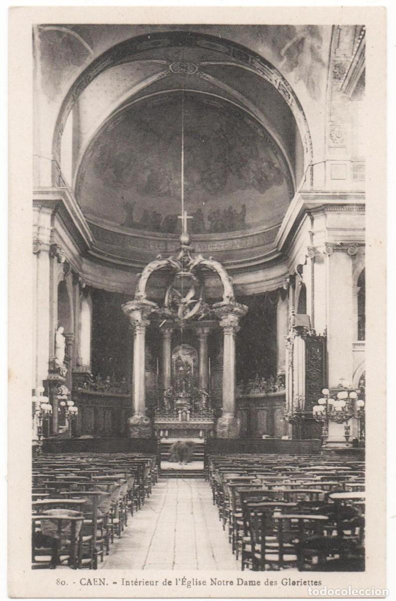 Postkarten: Postal principios del XX- Iglesia de Notre Dame des Gloriettes -Caen-Francia-sin circular-