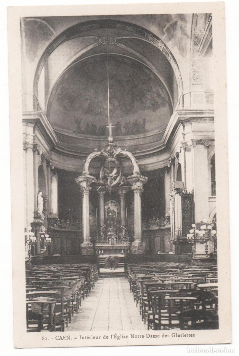Postkarten: Postal principios del XX- Iglesia de Notre Dame des Gloriettes -Caen-Francia-sin circular-
