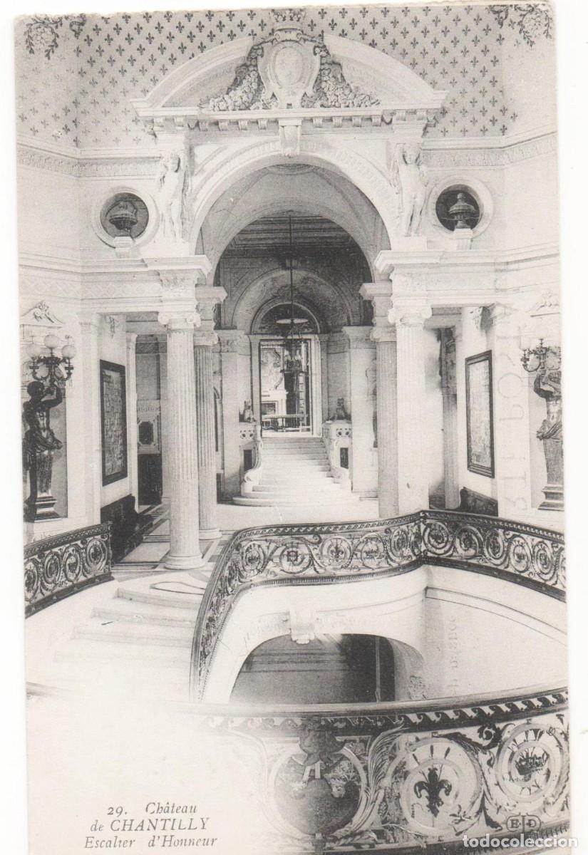 Cartoline: Postal principios del XX- Castillo de Chantilly --Francia-sin circular-