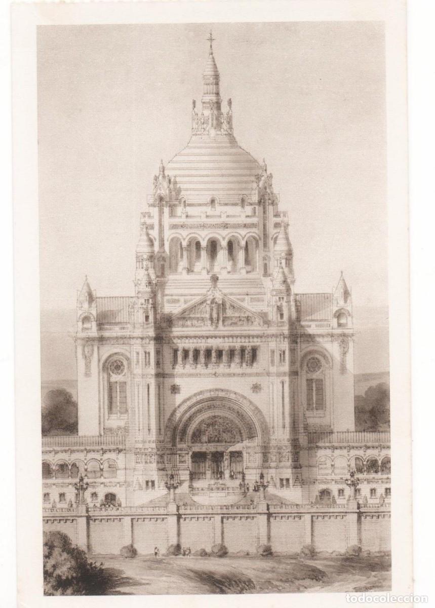 Postais: Postal principios del XX- Bas&iacute;lica de Liseux --Francia-sin circular-
