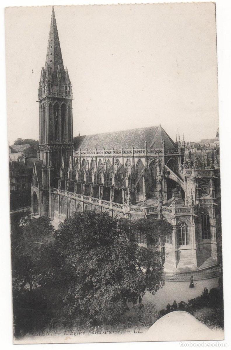 Postkarten: Postal principios del XX-Iglesia de San Pedro-Francia-circulada-