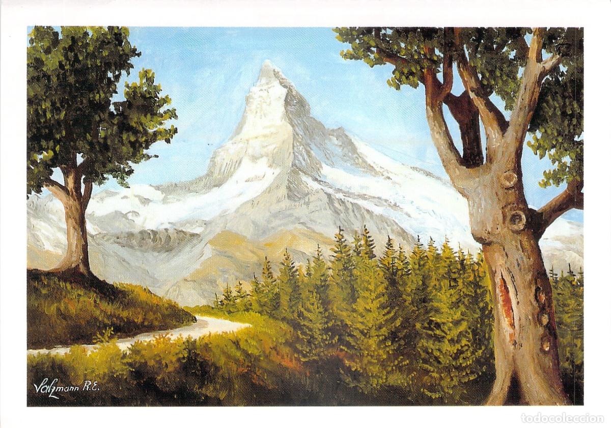 Postkarten: Postal Arte R. E. Salzmann - Vista del Matterhorn (Cervino) - Suiza