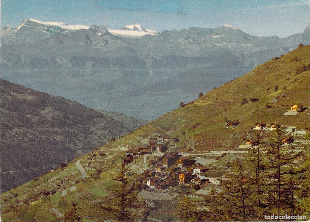 Postkarten: Postal Suiza Val d'H&eacute;rens Trogne Vista Monta&ntilde;as Diablerets Oldenhorn