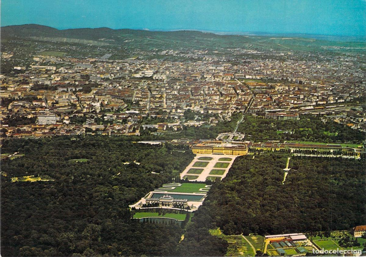 Cartes Postales: Postal Palacio Sch&ouml;nbrunn Viena, Austria. Espectacular Vista A&eacute;rea