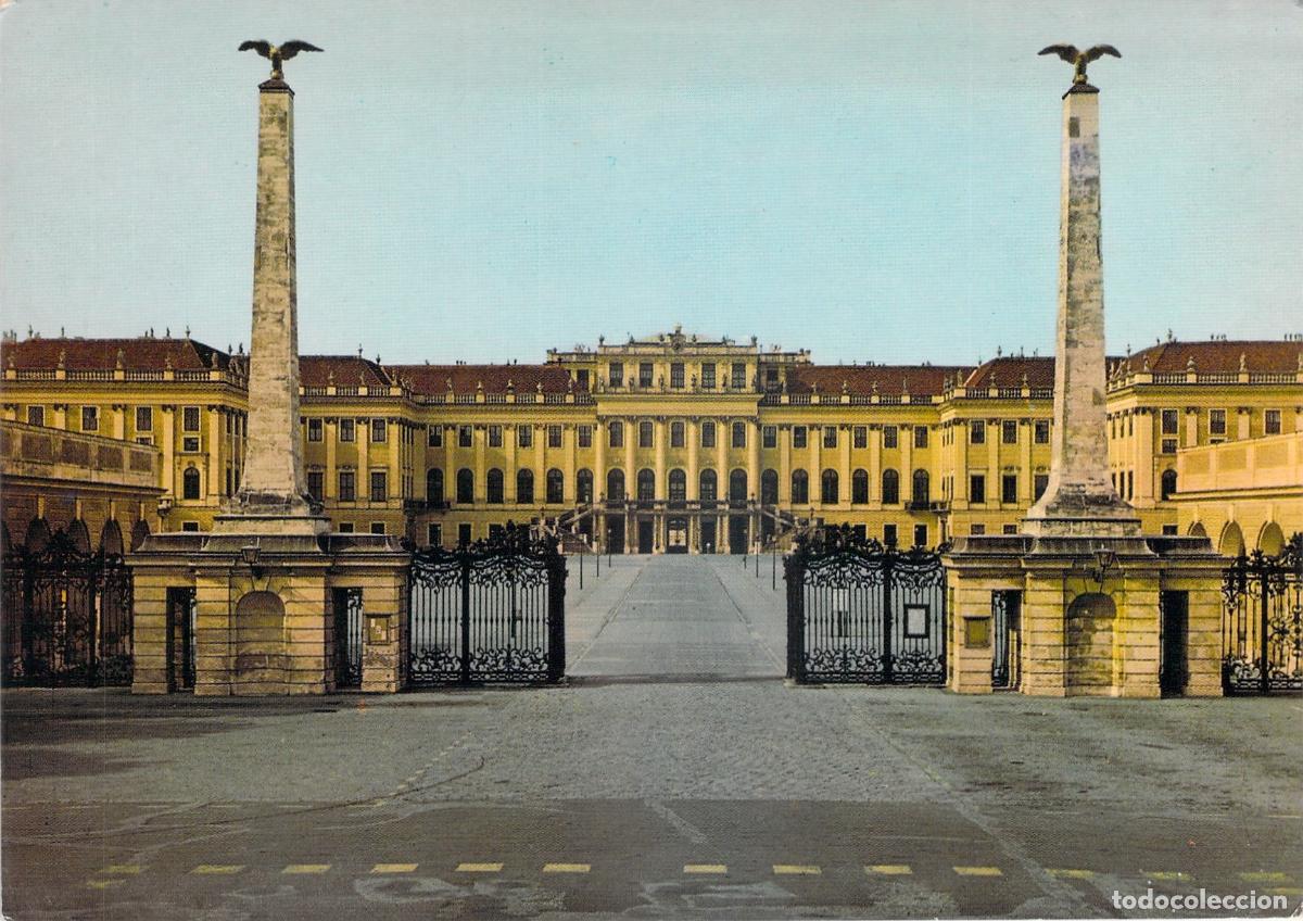 Postais: Postal Viena Palacio Sch&ouml;nbrunn Entrada Principal Puerta Obeliscos Austria