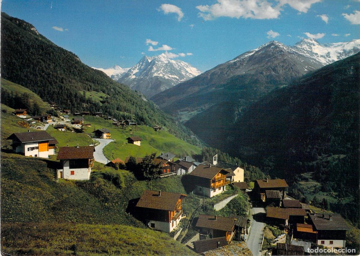 Postais: Postal de Eison 1650 m, Val d'H&eacute;rens, Cant&oacute;n de Valais, Alpes Suizos