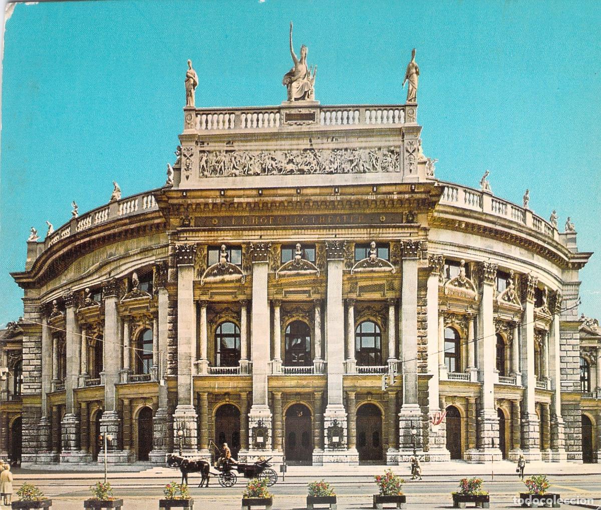 Cartes Postales: Postal del Burgtheater Viena, Austria | Arquitectura Neorrenacentista