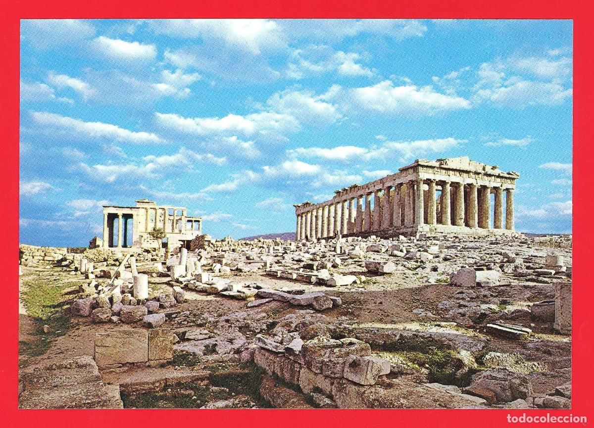 Postais: GRECIA. Atenas. Acr&oacute;polis. El Parten&oacute;n y el Erectei&oacute;n.