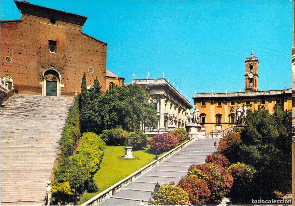 Postkarten: Postal Roma Campidoglio Escalera Santa Maria in Aracoeli Plurigraf Terni