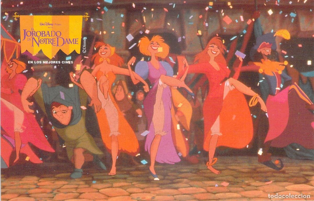 Postkarten: Postal Promocional Disney Jorobado de Notre Dame Quasimodo Bimbo Festival Danza