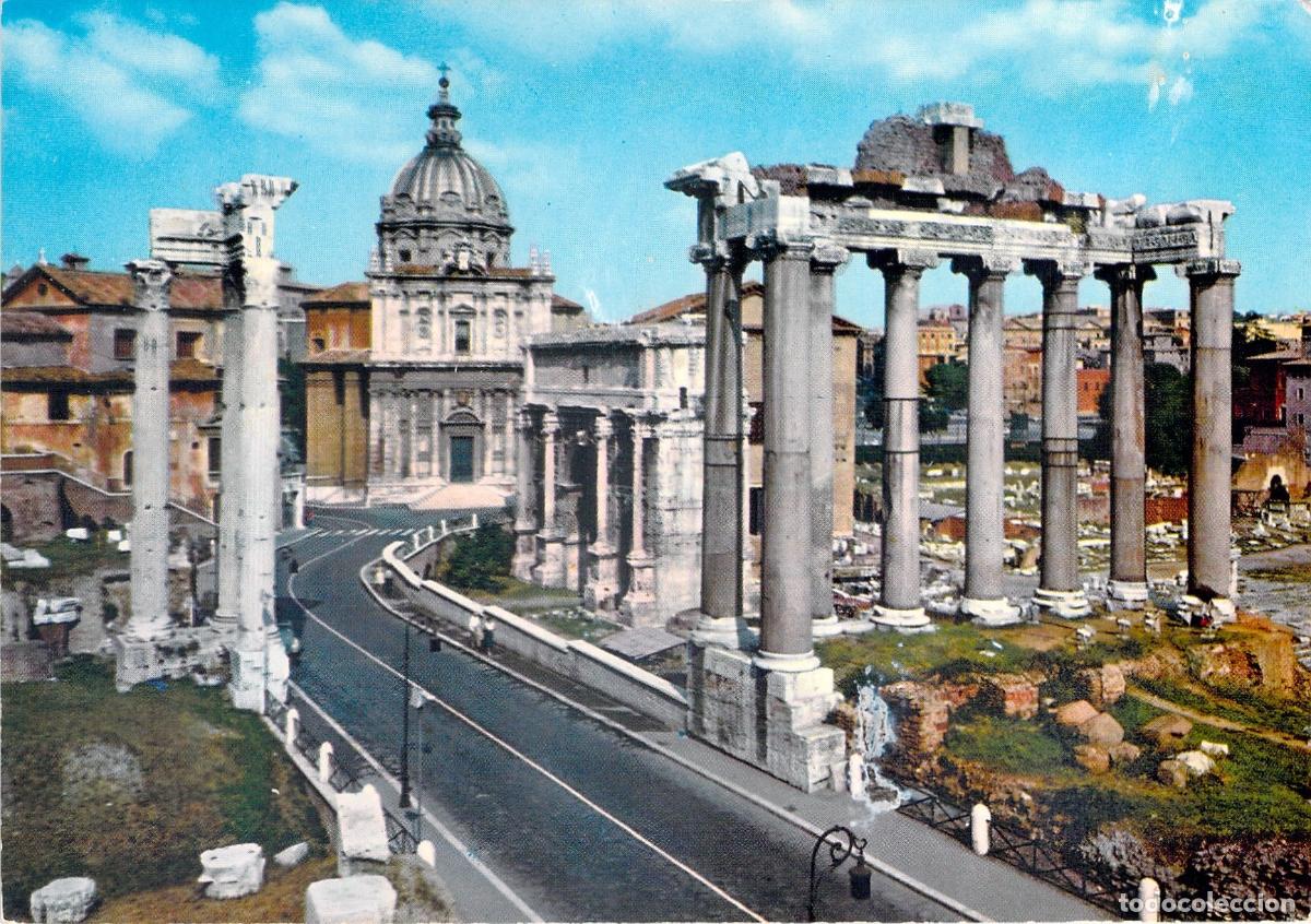 Postais: Postal ROMA Foro Romano Italia Ruinas Columnas Templos Arqueolog&iacute;a