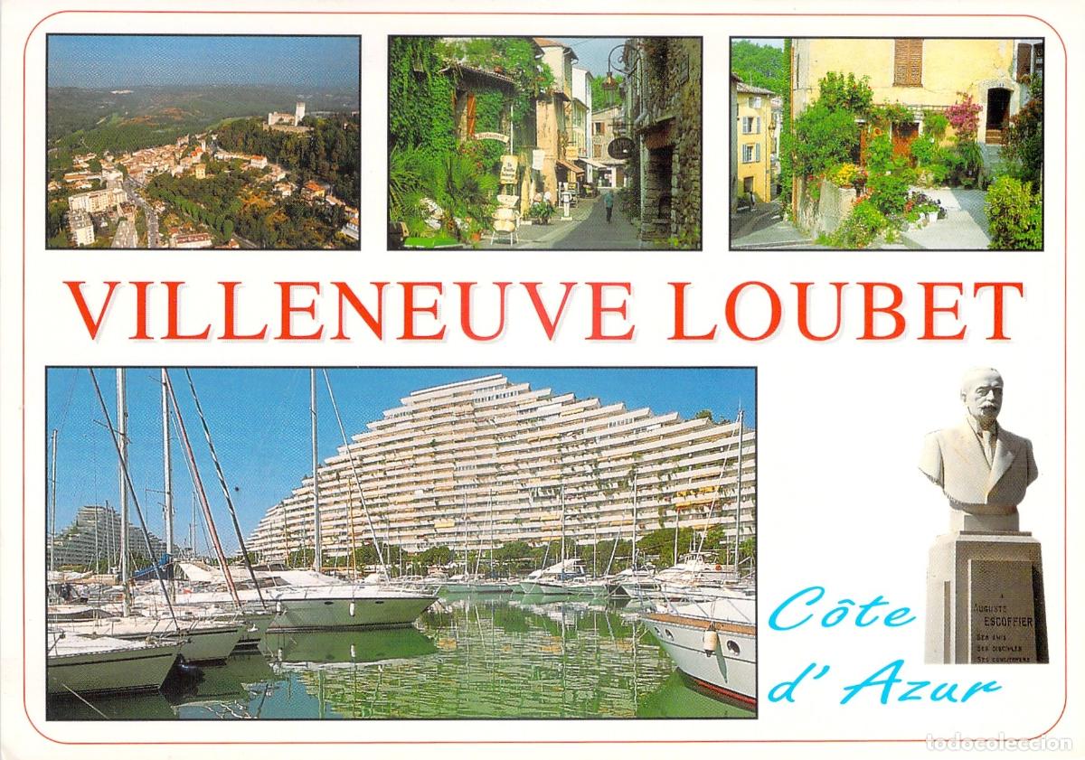 Postais: Postal Villeneuve-Loubet C&ocirc;te d'Azur, Marina Baie des Anges, Arquitectura y Escofier