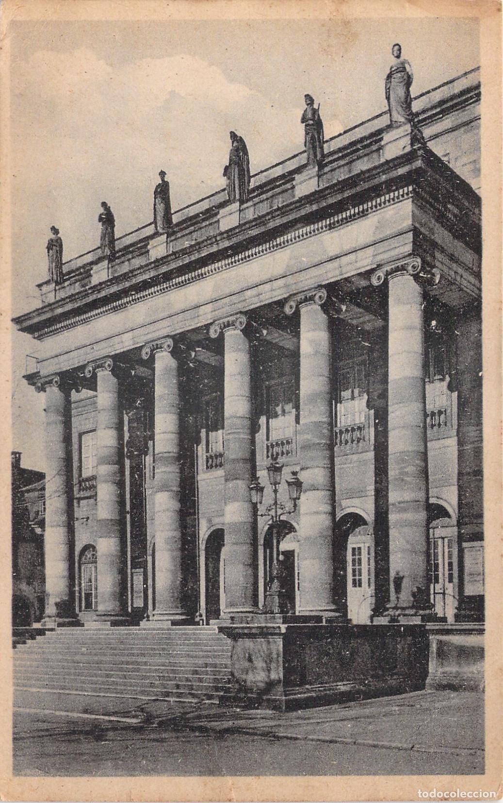 Postais: Postal Estrasburgo, Teatro Municipal (Stadt-Theater), Fachada Neocl&aacute;sica