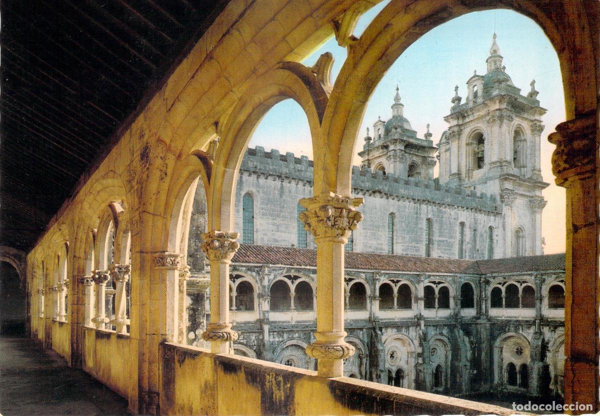 Postais: Postal Alcoba&ccedil;a Portugal - Claustro del Silencio Monasterio de Santa Mar&iacute;a