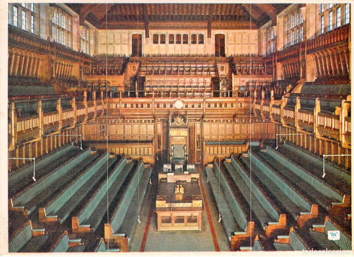 Postais: Postal Interior C&aacute;mara de los Comunes, Palacio de Westminster, Londres