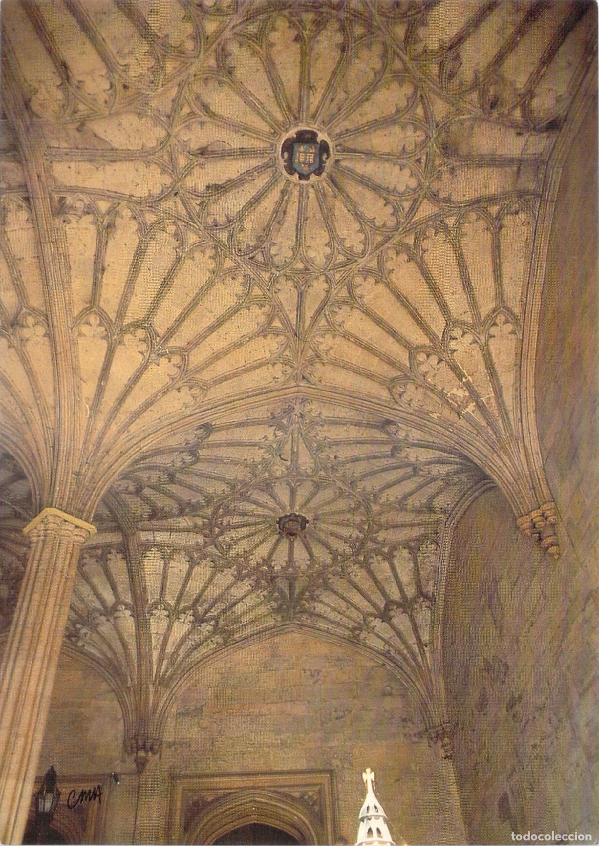 Postais: Postal Arquitectura G&oacute;tica Christ Church Oxford - B&oacute;veda de Abanico