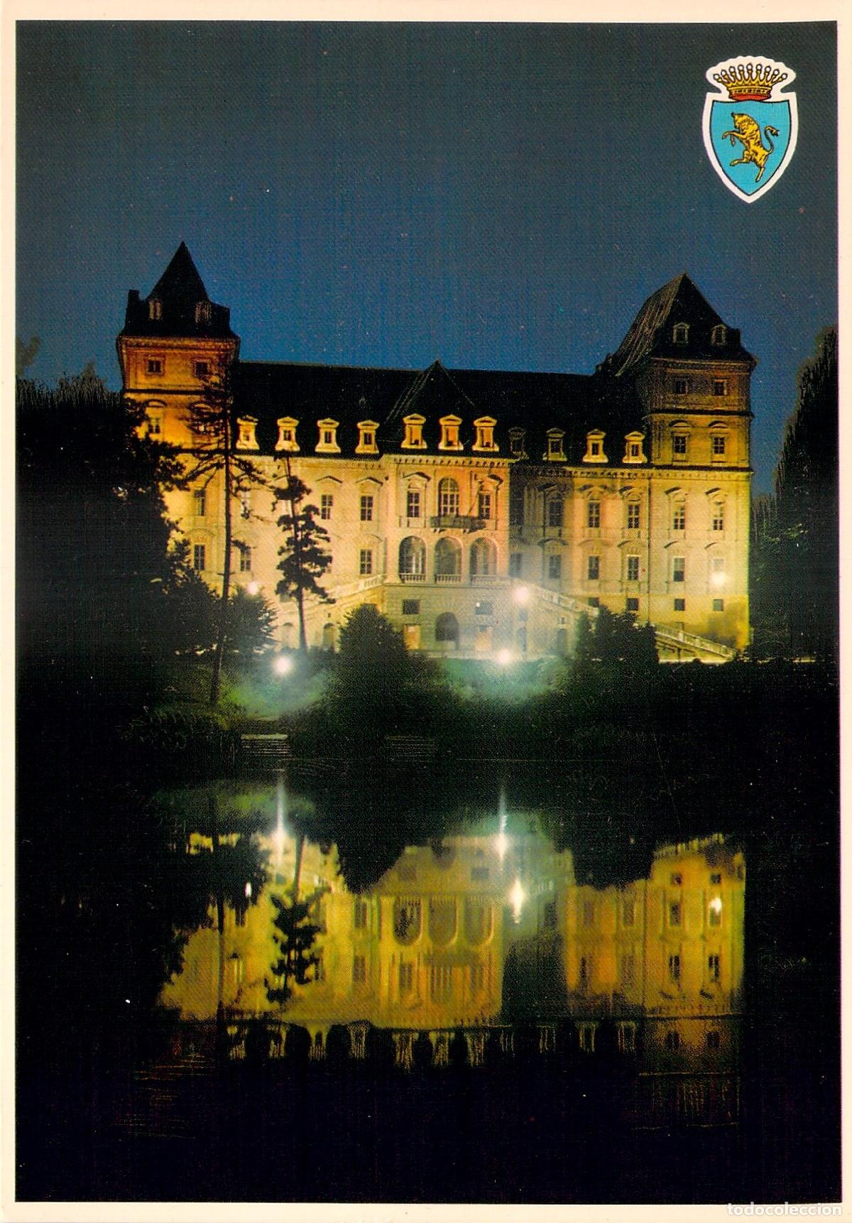 Postais: Postal Torino Castello del Valentino Vista Nocturna Palacio Italia