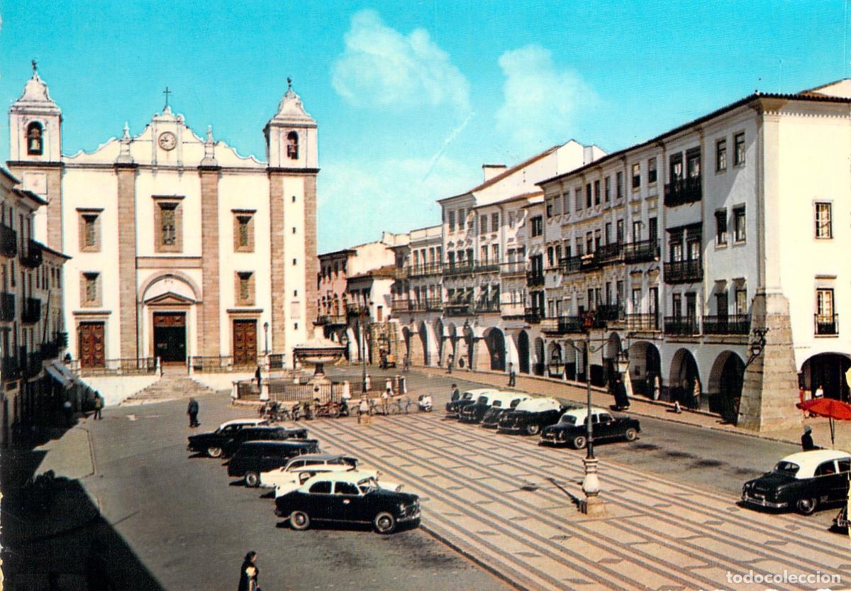Postais: Postal &Eacute;vora Portugal - Pra&ccedil;a do Geraldo e Igreja de Santo Ant&atilde;o