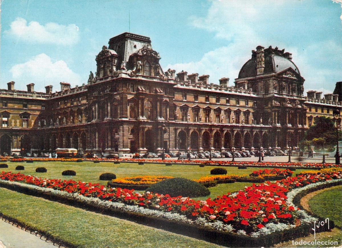 Postais: Postal de Par&iacute;s: Pabell&oacute;n de Rohan en los Jardines de las Tuller&iacute;as, Francia