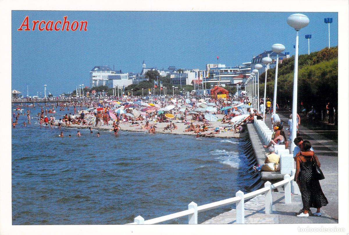 Postais: Postal Moderna de Arcachon, La Plage, Escena de Verano y Turismo