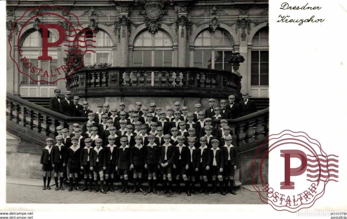 Cartoline: Dresden Kreuzchor Old Real Photo. ALEMANIA GERMANY DEUTCHLAND.