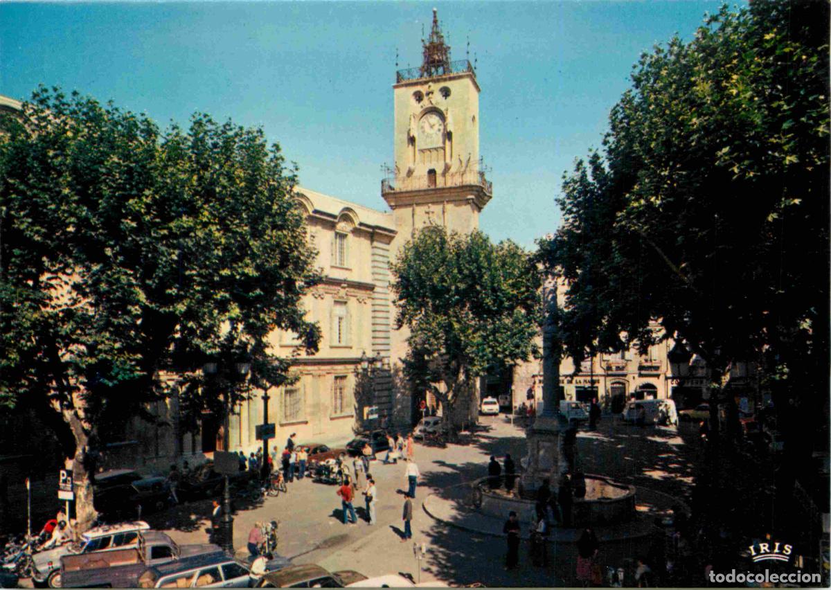 Postales: France - Carte Postale - 13 - Aix en Provence - Place de l'H&ocirc;tel de ville et la tour Communale - CPM