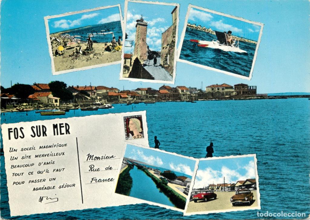 Postkarten: France - Carte Postale - 13 - Fos sur Mer - Multivues - Automobiles - Carte Dentel&eacute;e - CPSM grand fo