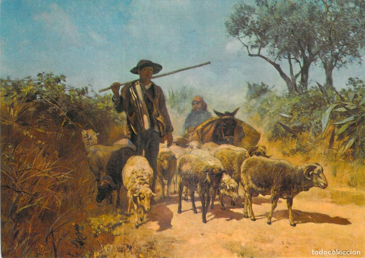 Postales: Postal Arte Silva Porto &rdquo;O Rebanho&rdquo; - Museu Nacional Soares dos Reis, Porto