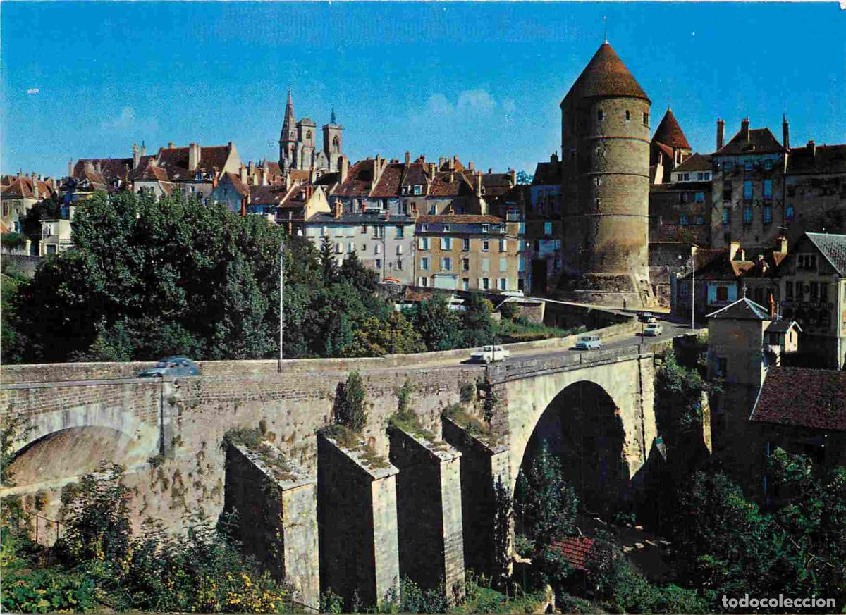 Postales: France - Carte Postale - 21 - Semur en Auxois - Vue g&eacute;n&eacute;rale - Le Pont et la Tour de l'Orle d'Or - C