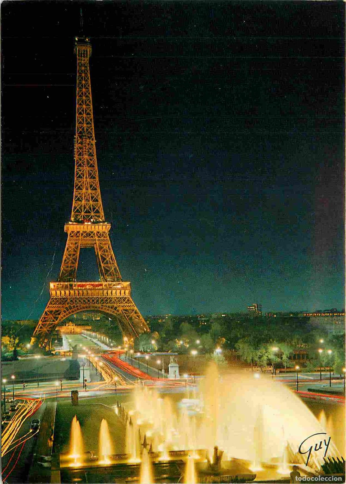 Postales: France - Carte Postale - 75 - Paris - Tour Eiffel - Jets d'eau du Trocad&eacute;ro - Vue de Nuit - CPM - Vo