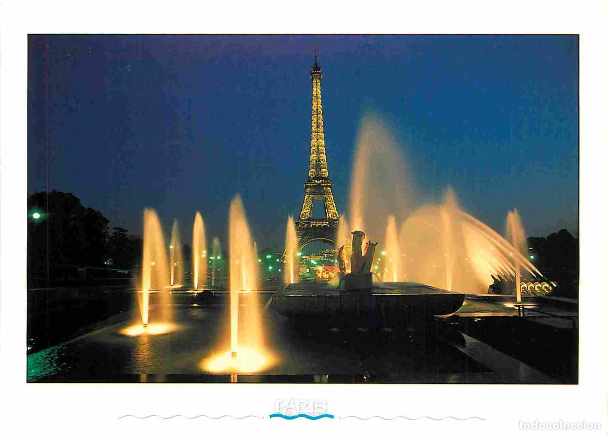 Postales: France - Carte Postale - 75 - Paris - Tour Eiffel - Jets d'eau du Trocad&eacute;ro - Vue de Nuit - CPM - Vo