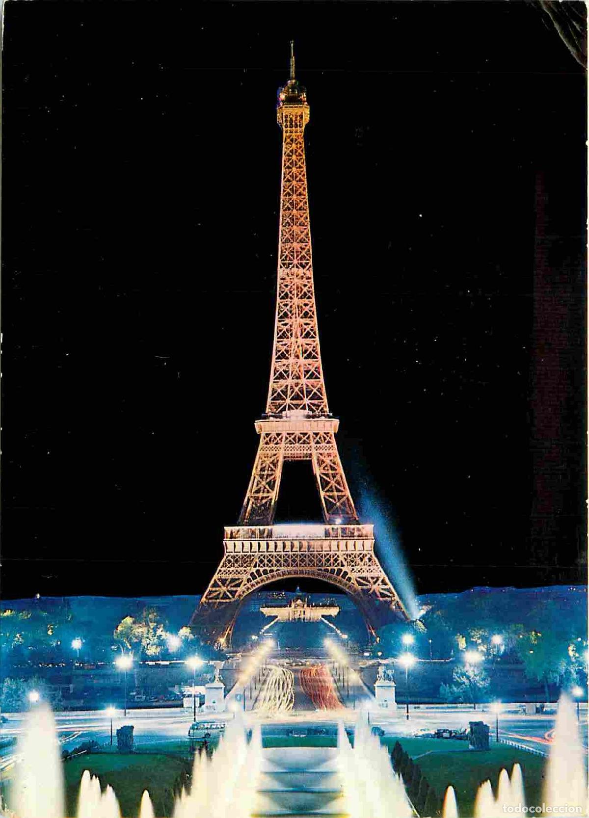 Postales: France - Carte Postale - 75 - Paris - Tour Eiffel - Jets d'eau du Trocad&eacute;ro - Vue de Nuit - CPM - Vo