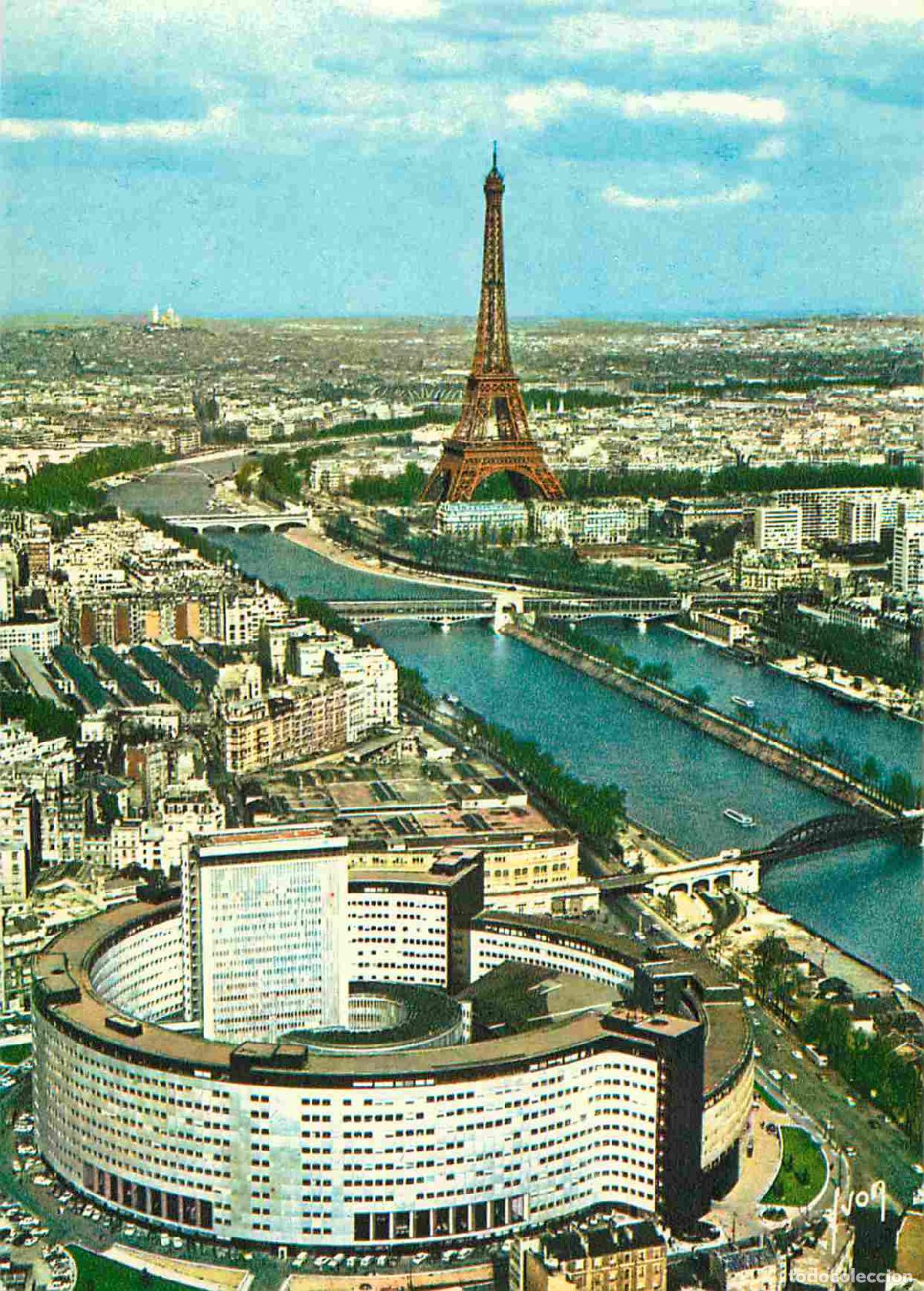 Postales: France - Carte Postale - 75 - Paris - Maison de la Radio et de la T&eacute;l&eacute;vision - La Seine et la Tour E