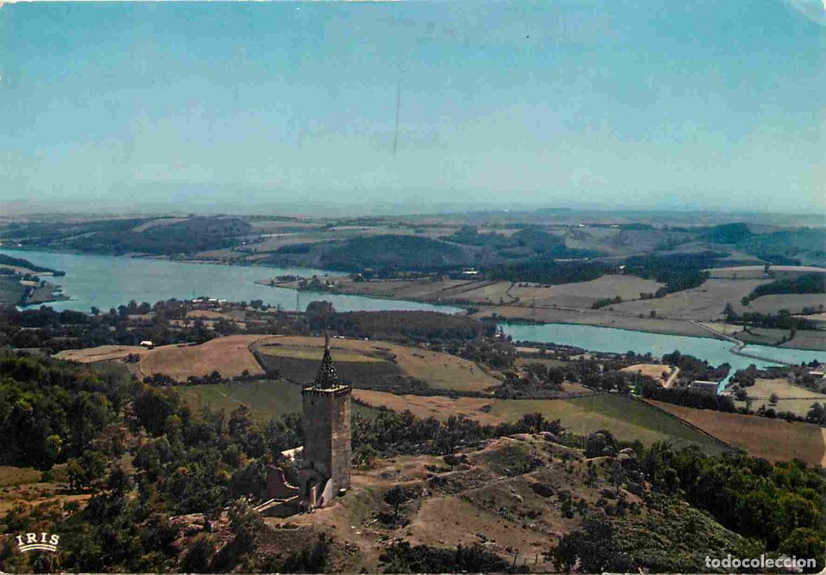 Postales: France - Carte Postale - 12 - Villefranche de Panat - La Tour de Peyrebrune dominant le lac de Ville