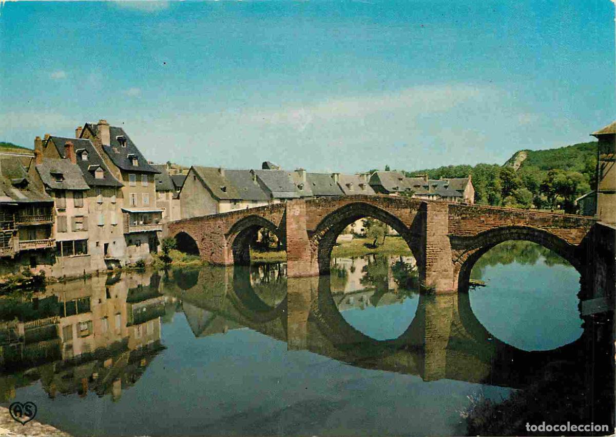 Postales: France - Carte Postale - 12 - Espalion - Pont gothique sur le Lot - les vieilles maisons - CPM - Voi