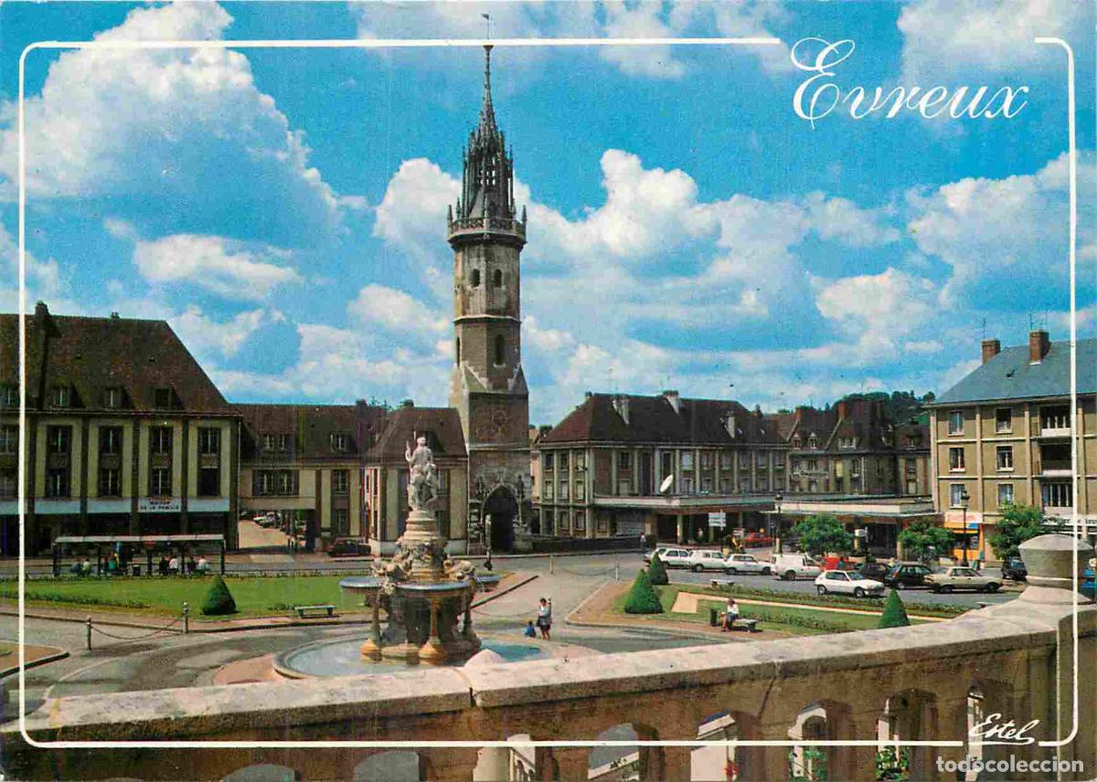 Postales: France - Carte Postale - 27 - Evreux - La place du g&eacute;n&eacute;ral De Gaulle et la Tour de l'Horloge - CPM -