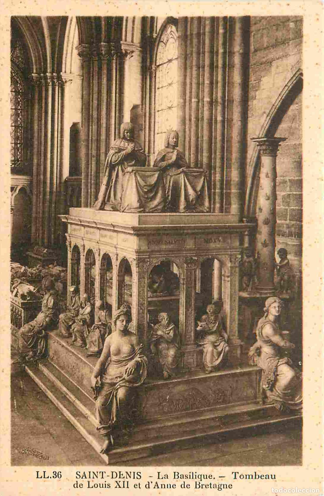 Postais: France - Carte Postale - 93 - Saint Denis - int&eacute;rieur de l'Abbaye - Tombeau de Louis XII et d'Anne d